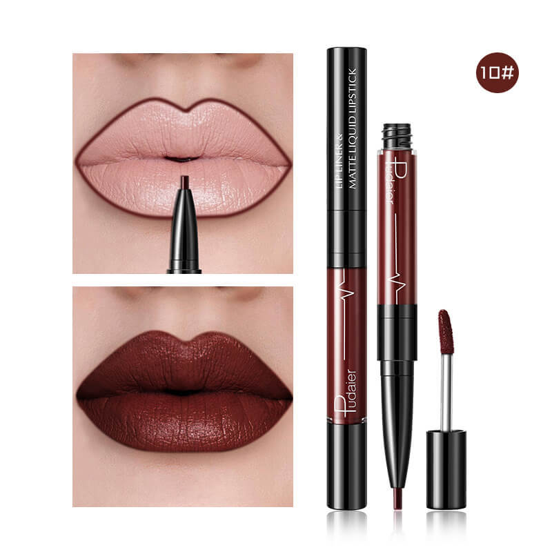 Pudaier Matte Lip Gloss Lip Liner 2 in1 Maqui gem Professional Complete Agate Red Lip Tint Plumper Tattoo Makeup liquid Lipstick Pudaier Matte Lip Gloss Lip Liner 2 in1 Maqui gem Professional Complete Agate Red Lip Tint Plumper Tattoo Makeup liquid Lipstick